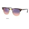 Ray-Ban Accessories | Custom Unisex Clubmaster Ray Bans Rainbow Mirror Lens New | Color: Brown/Purple | Size: Os