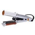 Curling Iron Professional Hair Straightening Iron Curling Iron Straightener&Curler 2 in 1 Multi Hair Styling Tool Flat Iron with Brush