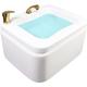 High strength acrylic foot bath, foot spa and massager with heater, Shiatsu and Heated Footbath with Heat Boost Power to Extend Your Relaxation Period ( Color : Golden faucet , Size : 22.4*18.1*16.9in