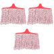 DOITOOL 3pcs Replacement Head Clean Mop Head Washable Mop Head Household Replacement Mop Pads Industrial Cleaning Mop Heads Mopping Wet Dry Mop Head Rope Mop Head Cloth Lip Gloss Refill