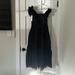 Zara Dresses | Medium Black Embroidered Zara Dress | Color: Black | Size: M