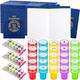 Leitee Passport Stampers Set for Kids 120 Pack Travel Passport Stamps and 60 Pack Fake Blank Passports Books for World Country Pretend Passport Party Favors Bulk Kit Kid Play Activity School Projects