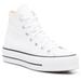 Converse Shoes | Brand New White Platform Hightop Converse. | Color: White | Size: 5