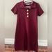 Zara Dresses | Burgundy Knit Short Sleeve Zara Dress | Size Us Small | Color: Red | Size: S