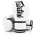 Fairtex Microfibre Boxing Gloves Muay Thai Boxing (White, 16 oz)