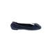 Tory Burch Flats: Blue Solid Shoes - Women's Size 4 - Round Toe