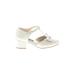 Rachel Shoes Dress Shoes: Ivory Solid Shoes - Kids Girl's Size 1