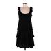 Tiana B. Casual Dress - Party Scoop Neck Sleeveless: Black Solid Dresses - Women's Size Medium