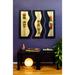 Artisan House Exotic 3 Piece Metal Wall Décor Set Metal in Brown/Gray/Orange | 38 H x 40 W x 4 D in | Wayfair 320112