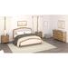 Posey Upholstered Standard 4 Piece Bedroom Set Upholstered in Brown Laurel Foundry Modern Farmhouse® | 57 H x 80 W x 88 D in | Wayfair