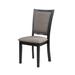 Darby Home Co Aashrith Dining Chair Wood/Upholstered in Black/Brown/Gray | 38 H x 17.75 W x 21.25 D in | Wayfair 5EDEF40CFAC04CA79C2743E6E36F3EE0