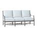 Summer Classics Monaco 74.5" Wide Outdoor Patio Sofa w/ Cushions Metal/Olefin Fabric Included/Rust - Resistant Metal in Gray | Wayfair