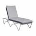 Summer Classics Savoy 81" Long Reclining Single Chaise w/ Cushions Metal in Brown | 42 H x 29.75 W x 81 D in | Outdoor Furniture | Wayfair