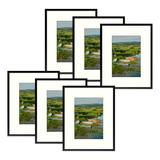 Wayfair Basics® Drennon Metal Picture Frame, Aluminum Photo Frames for Table Top & Wall Mounting Metal in Black | 8 H x 10 W x 0.98 D in
