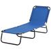 Arlmont & Co. Rikesh Outdoor Metal Chaise Lounge Metal in Blue | 33.5 H x 22 W x 74.8 D in | Wayfair E4EF16871E214E3A8F01A7FE423BB8E6