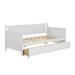 Harriet Bee Jaenicke Twin Solid Wood Daybed in White | 39.63 H x 78.13 W x 42.13 D in | Wayfair 8E04B77C923647569601A0A750451F40