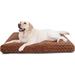 Tucker Murphy Pet™ Dog Bed Deluxe Plush Dog Crate Beds Polyester in Black/Brown | 3.5 H x 35 W x 23 D in | Wayfair 15FA59F0DB484169BD105972FC4364DB