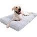 Tucker Murphy Pet™ Dog Bed Deluxe Plush Dog Crate Beds Polyester in Gray | 4 H x 41 W x 27 D in | Wayfair 99F29FBB8F0B4D8A9ABD5CAA4A768DD2
