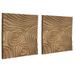 Brayden Studio® 2 Piece Channels Wood Wall Décor Set in Brown | 23.6 H x 23.6 W x 1.6 D in | Wayfair 5D37A28F053B450F979890499B5E0FDC