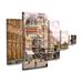 Red Barrel Studio® Stanton Manolakas New York Central Station 5 Piece Panel Set Art Canvas, Cotton in Brown | 32 H x 44 W x 2 D in | Wayfair