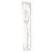 Dixie FM23C7 6 1/8" Medium Weight Disposable Fork - Polystyrene, White