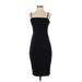 Express Casual Dress - Sheath Square Sleeveless: Black Print Dresses - Women's Size Small