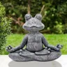 Meditazione rana statua meditazione gatto benedizione cane Yoga cane meditazione cane statua Zen