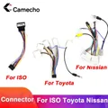 Camecho 2din car Android radio cavo cablaggio adattatore connettore spina Cabl per Volkswagen ISO Hyundai Kia Honda Toyota Nissan