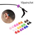 10 paia/lotto occhiali antiscivolo in Silicone ganci per le orecchie per bambini adulti punte per aste sportive gancio per l'orecchio morbido accessori per occhiali