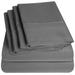 6 Pcs 1500 TC Microfiber Bed Sheet Set in Split King Size