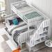 Stairway Twin-Over-Full Bunk Bed w/ Drawer, Storage and Guard Rail for Bedroom, Dorm