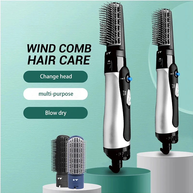 Haartrockner multifunktion ale 3-in-1 elektrische Locken wickler Bürste Kamm Haars tyling Werkzeug Heißluft glätter Trockner Kamm Image