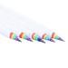 Dealsï¼�Loyerfyivos Rainbow Paper Pencils Pre-Sharpened Pencils Friendly Pencils Rainbow HB Pencils White Barrel Graphite Pencils for Teachers Students Office Writing Drawing Sketching Sales