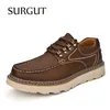 SURGUT Neue Männer Oxfords Schuhe Leder Casual Hohe Qualität Tragen-Beständig Lace-up Classics Outdoor Arbeits Schuhe Männer größe 38-46