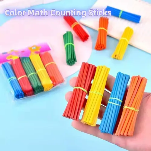 100 stücke/8cm Mathe Farbe Zählstab Kinder lernen Lernspiel zeug Montessori Lehrmittel Vorschule
