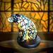 Holloyiver Animal Table Lamp Series Stained Glass Table Lamp Night Light Retro Stained Glass Desk Lamps are Definitely a Luxurious Addition to Any Room Especially in The Living Room
