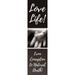 Love Life with Banner Stand Pro-Life Vinyl Sign