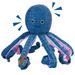 Octupus Squeaky Dog Toys Blue Interactive Dog Toys Funny Dog Toy Tug of War Dog Toy for Small and Medium Dogs