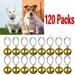 Danlai-Sets of 120 Packs Cat Bells for Cat Dog Collar Strong Pendant Pet Cat Dog Accessories Pendants for Dog And Cat Collars Home Decorations Festival Decorations Jewelry Making Diy Crafts