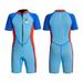 2.5mm Kids Cropped Wetsuit Boys Thermal Neoprene Swimsuit for Scuba Diving Swimming Surfing Front Zipper XL