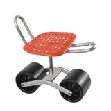 Garden Stool Working Seat with Wheels Adjustable Height Heavy Duty Anti Slip Load Capacity 175Kg