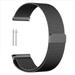 Milanese Band Replacement Quick Release Stainless Steel Magnetic Clasp Wrist Bracelet Watch Band Strap For Men s Women s Watch (22mm-Black)