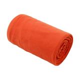koolsoo Fleece Sleeping Bag Liner Blanket Liner Ultralight Thickness Portable Thermal Warm Sleeping Bag for Travel Hiking Accessories orange