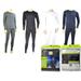 Therma Tek Mens Thermal Underwear Microfiber Fleece Long Johns 2pc Top & Bottom Black L