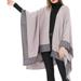 Winter Savings Clearance! Kukoosong Women Fashion Pashmina Shawl Wrap Cape Sweater Knitting Cardigan Scarf Pink