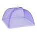 piaybook Mosquito Control 2 Large Pop-Up Mesh Screen Protect Food Cover Tent Dome Net Umbrella Picnic for Home Supplies Purple