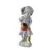 piaybook Outdoor Lighting Solar Lighted Garden Stone Girl Watering Stone Statue For Yard Decoration For Garden Lawn Landscape Lamp Dark Gray
