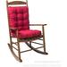 Namzi Rocking Chair Cushion Setï¼Œ2 Piece Non-Slip Seat/Back Chair Cushion Indoor/Outdoor Soft Thickened Cushion Overstuffed Chair Cushion (Wine red)