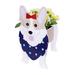 piaybook Plant Pot Wooden Planter Shape Succulent Planter Dog Planter Dog Cartoon Animal Flower Pots Garden Flower Pot Dog Yak Cow Cute Animal Flower Pot Flower Pot Dog Flower Pot White