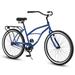 Newst 26 Inch Beach Cruiser Bike for Men and Women Steel Frame Single Speed Drivetrain Upright Comfortable Rides Multiple Colors